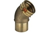 Pressrør og fittings - Viega Sanpress XL bøjning 45° 76,1 Rødgods/blank, 353681 - 353681