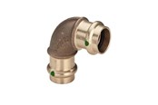 Pressrør og fittings - Viega Sanpress bøjning 90° 28 Rødgods/blank, 106348 - 106348