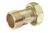 Fittings - Kemper forskruning med 3/4" omløber og 1/2" nippel rødgods - 4760801500