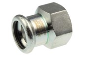Pressrør og fittings - Vsh Fabrieken Vsh overgang muffe/muffe 54 mm x 11/2 syrefast - 6190569
