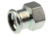 Pressrør og fittings - Vsh Fabrieken Vsh overgang muffe/muffe 18 mm x 3/4 syrefast - 6190448
