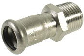 Pressrør og fittings - Vsh Fabrieken Vsh overgang muffe/nippel 88,9 mmx3 syrefast - 6204761