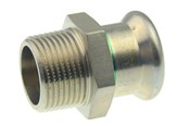 Pressrør og fittings - Vsh Fabrieken Vsh overgang muffe/nippel 28 mm x 11/4 syrefast - 6190668