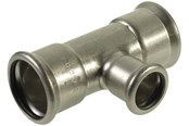 Pressrør og fittings - Vsh Fabrieken Vsh tee muffe/muffe/muffe 108x89x108 mm syrefast - 6204517