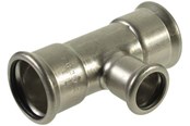 Pressrør og fittings - Vsh Fabrieken Vsh tee muffe/muffe/muffe 76,1x54x76,1 mm syrefast - 6204385