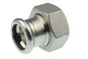 Pressrør og fittings - Vsh Fabrieken Vsh forskruning muffe/muffe 22 mm x 1 syrefast - 6191757
