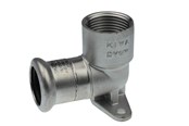 Pressrør og fittings - Vsh Fabrieken Vsh dækvinkel muffe/muffe 15 mm x 1/2 syrefast - 6191801