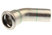 Pressrør og fittings - Vsh Fabrieken Vsh bøjning 45° muffe/nippel 28 mm syrefast - 6190140