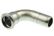 Pressrør og fittings - Vsh Fabrieken Vsh bøjning 90° muffe/nippel 15 mm syrefast - 6190349