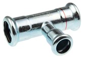 Pressrør og fittings - Vsh Fabrieken Vsh tee muffe/muffe/muffe 88,9x76,1x88,9 mm fz - 6206486