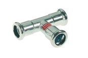 Pressrør og fittings - Vsh Fabrieken Vsh tee muffe/muffe/muffe 88,9 mm fz - 6206453