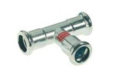 Pressrør og fittings - Vsh Fabrieken Vsh tee muffe/muffe/muffe 76,1 mm fz - 6206442