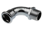 Pressrør og fittings - Vsh Fabrieken Vsh bøjning 90° muffe/nippel 42 mm x 11/5 fz - 6202042