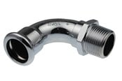 Pressrør og fittings - Vsh Fabrieken Vsh bøjning 90° muffe/nippel 15 mm x 1/2 fz - 6201998