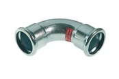 Pressrør og fittings - Vsh Fabrieken Vsh bøjning 90° muffe/muffe 108 mm fz - 6208059