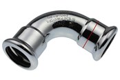 Pressrør og fittings - Vsh Fabrieken Vsh bøjning 90° muffe/muffe 15 mm fz - 6201558