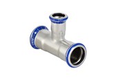 Pressrør og fittings - Geberit Mapress tee rustfri 42x22x42 mm - 31218