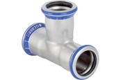 Pressrør og fittings - Geberit Mapress tee rustfri 22 mm - 31004