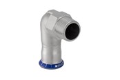 Pressrør og fittings - Geberit Mapress vinkel rustfri 28x1 muffe/nippel - 33836