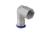 Pressrør og fittings - Geberit Mapress vinkel rustfri 15x1/2 muffe/muffe - 33803