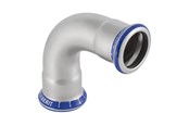 Pressrør og fittings - Geberit Mapress bøjning rustfri 90° 28 mm med muffe - 30105