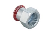 Pressrør og fittings - Geberit Mapress overgang FZ 22x1/2 muffe/muffe - 21805