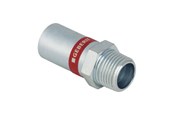 Pressrør og fittings - Geberit Mapress overgang FZ 18x1/2 nippel/nippel - 21933