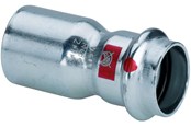 Pressrør og fittings - Viega Prestabo reduktion 28 x 22 mm forzinket stål - 558543
