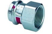 Pressrør og fittings - Viega Prestabo overgang 54 x 2" muffe/muffe forzinket stål - 642228