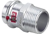 Pressrør og fittings - Viega Prestabo overgang 28 x 1/2" muffe/nippel forzinket stål - 721428