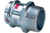 Pressrør og fittings - Viega Prestabo overgang 22 x 3/4" muffe/nippel forzinket stål - 559038