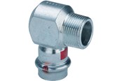 Pressrør og fittings - Viega Prestabo overgangsvinkel 90° 15 x 1/2" forzinket stål - 559526
