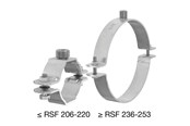 Rørophæng og rørkoblinger - Flamco rsf rørbøjle g1/2-m10 x 40-44 - 54206