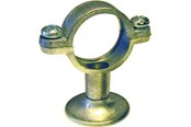 Rørophæng og rørkoblinger - Unite zink rørbærer 30 mm x 114" med vægflange - 016534010