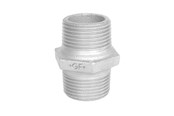 Gevindfittings - +GF+ Brystnippel galvaniseret 1" - 770280206