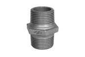 Gevindfittings - Georg-Fischer Brystnippel sort 2 1/2 - 770280110