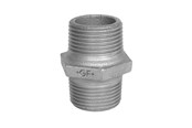 Gevindfittings - +GF+ Brystnippel sort 3/4" - 770280105