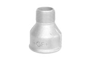 Gevindfittings - +GF+ Spidsmuffe galvaniseret reduktion muffe/nippel 1 1/4 x 1/2 - 770246223
