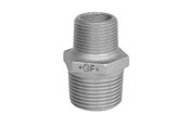 Gevindfittings - +GF+ Brystnippel sort reduktion 2 x 1 1/4 - 770245132