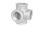 Gevindfittings - +GF+ Tee galvaniseret sideudløb 1/2 - 770223204