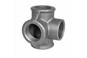 Gevindfittings - Georg-Fischer Tee sort sideudløb 1/2 - 770223104