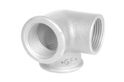 Gevindfittings - +GF+ Vinkel galvaniseret sideudløb 1/2 - 770221204