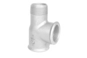 Gevindfittings - +GF+ Tee galvaniseret muffe/muffe/nippel 1/2 - 770134204