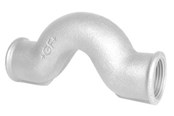Gevindfittings - +GF+ Overbøjning galvaniseret muffe/muffe 1/2 x 1/2 - 770085204