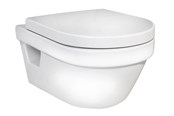 Toiletter, sæder, bideter og reservedele - Gustavsberg hygienic flush væg wc skål inklusiv sæde - 5G84HR01