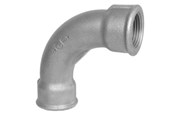 Gevindfittings - +GF+ Bøjning 90° sort lang muffe/muffe 1 - 770002106