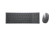 Tastatur - Dell Multi-Device Wireless - Tastatur & Mus sæt - Nordisk - Grå - KM7120W-GY-PNN