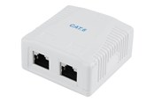 Netværkstilbehør - Gembird NCAC-2F6-01 / CAT6 FTP 2-port surface mount box - NCAC-2F6-01