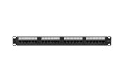 Netværkstilbehør - Lanberg patch panel 24 port 1U cat.6A UTP black - PPUA-1024-B
