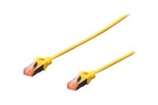 Netværkskabel - DIGITUS patch cable - 50 cm - yellow RAL 1018 - 0.5m - DK-1644-005/Y